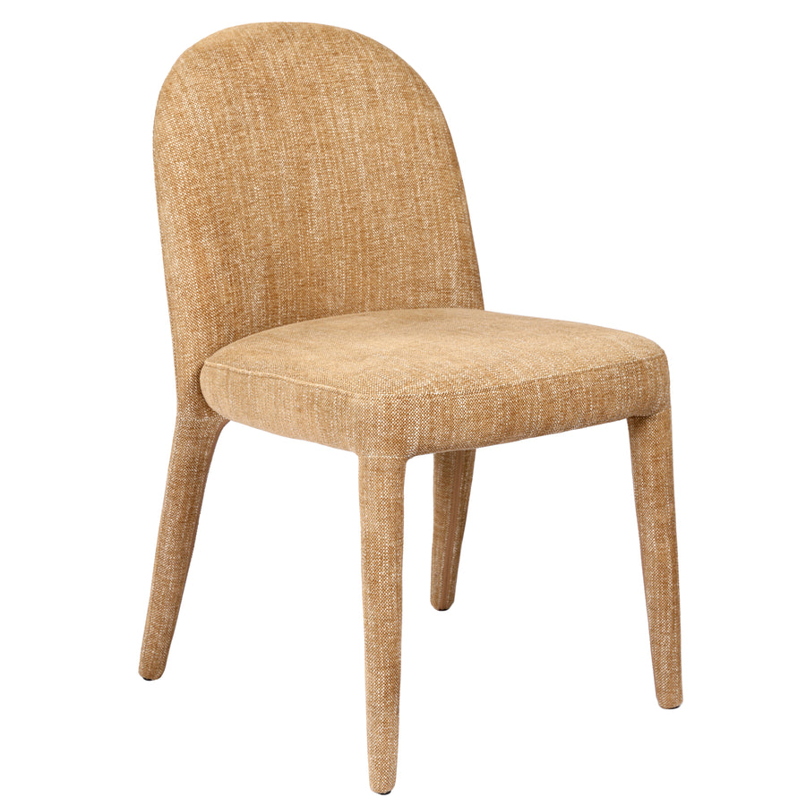 Eska Pair of Upholstered Dining Chairs in Wheat