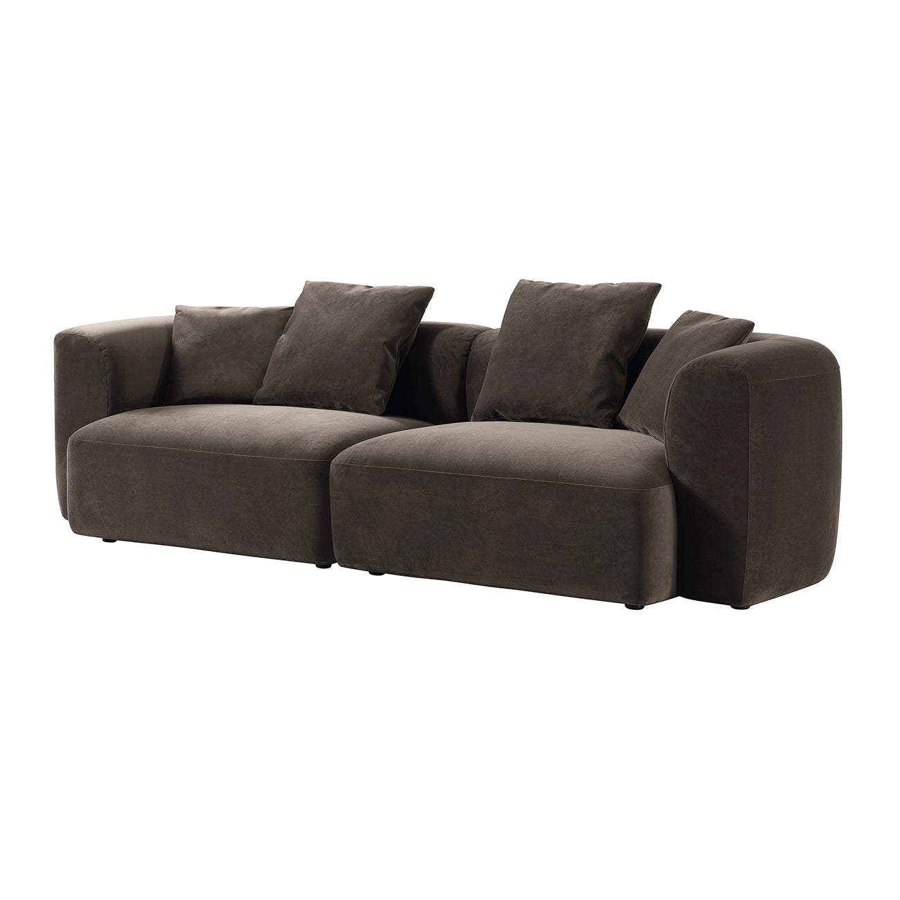 Wicklow Sofa In Brown Velvet