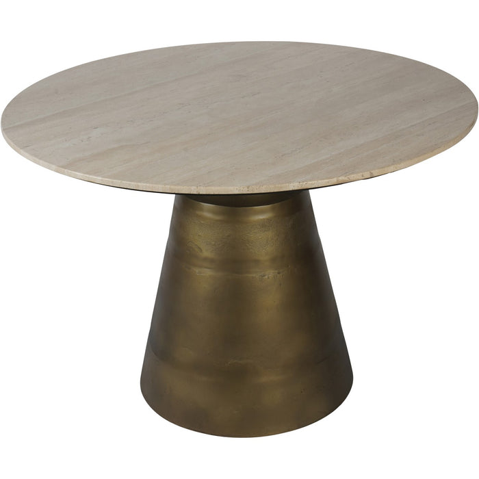 Clifton Light Travertine Round Dining Table 120cm