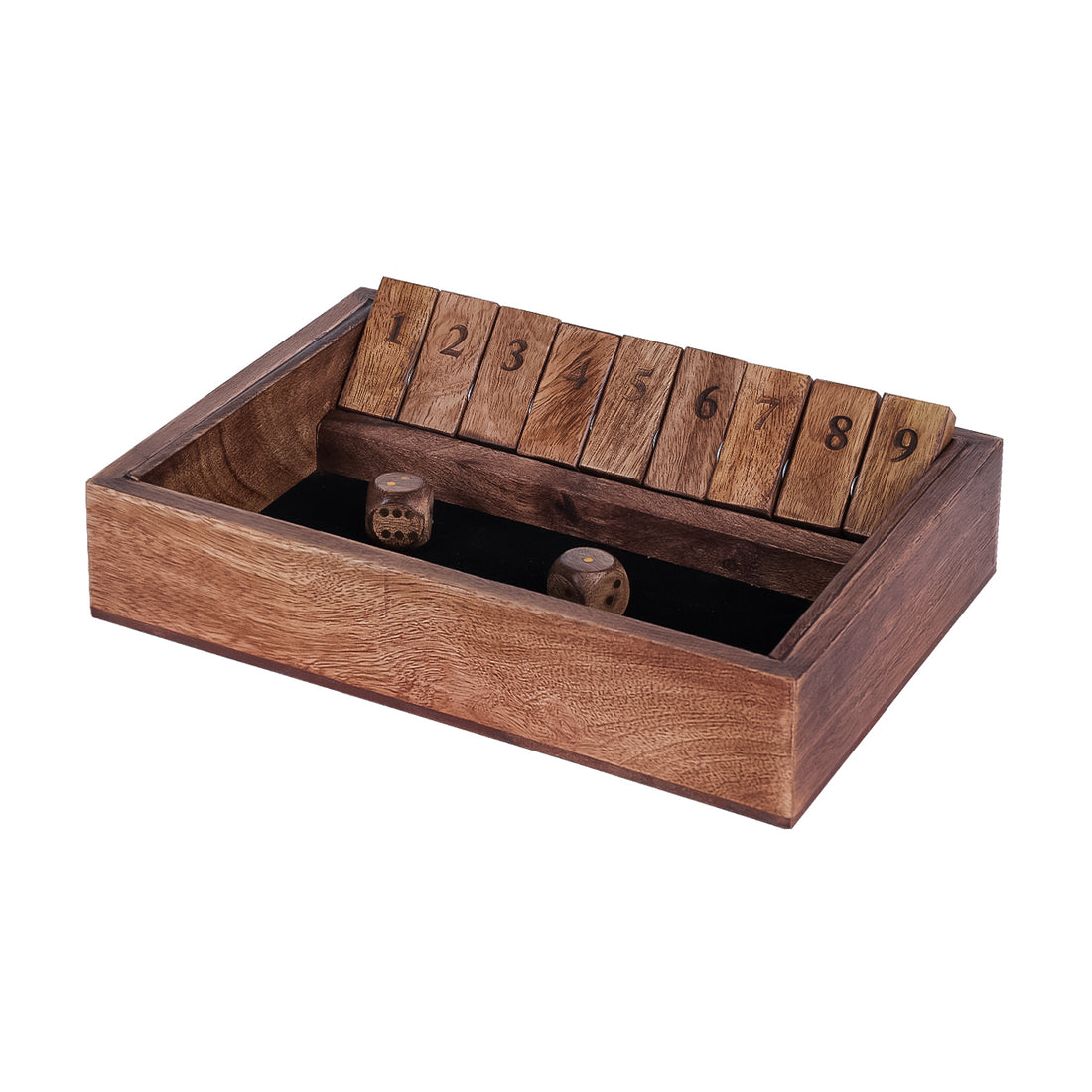 Pryce Mango Wood Shut The Box Game