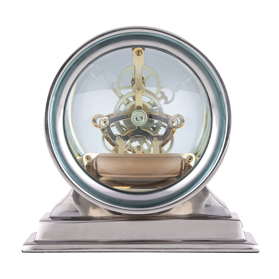 Cooper Nickel Mantel Clock