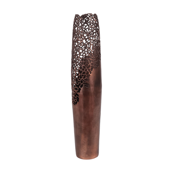 Apo Coral Raw Bronze Large Vase