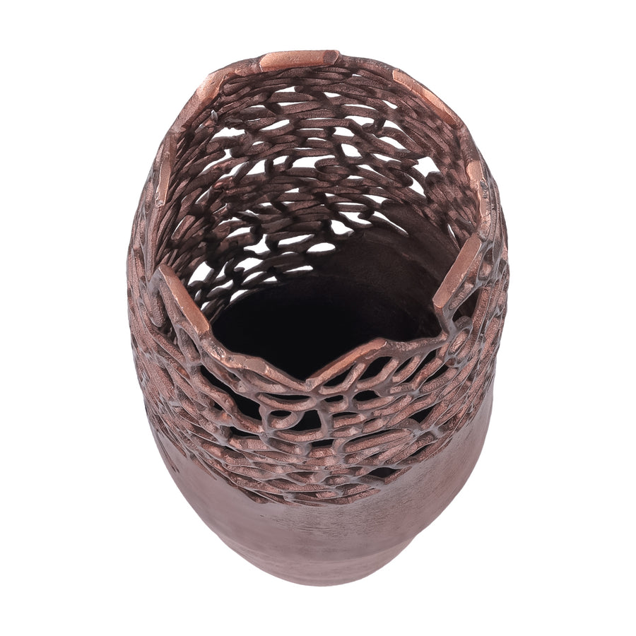 Apo Coral Raw Bronze Small Vase