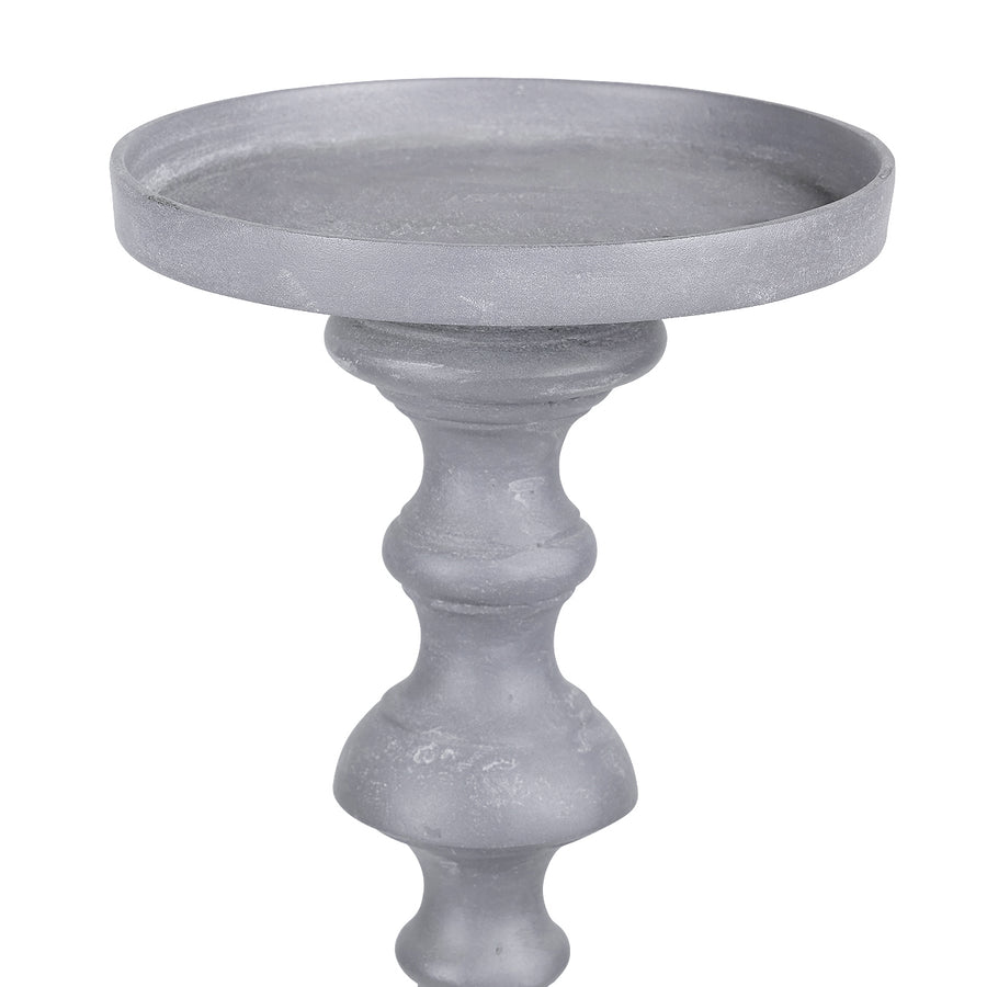 Van Dyk Grey Stonewash Pillar Holder Large