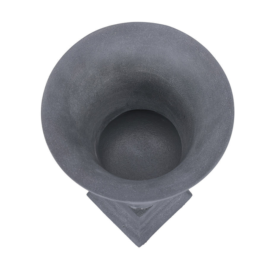 Van Dyk Tall Grey Stonewash Urn Medium