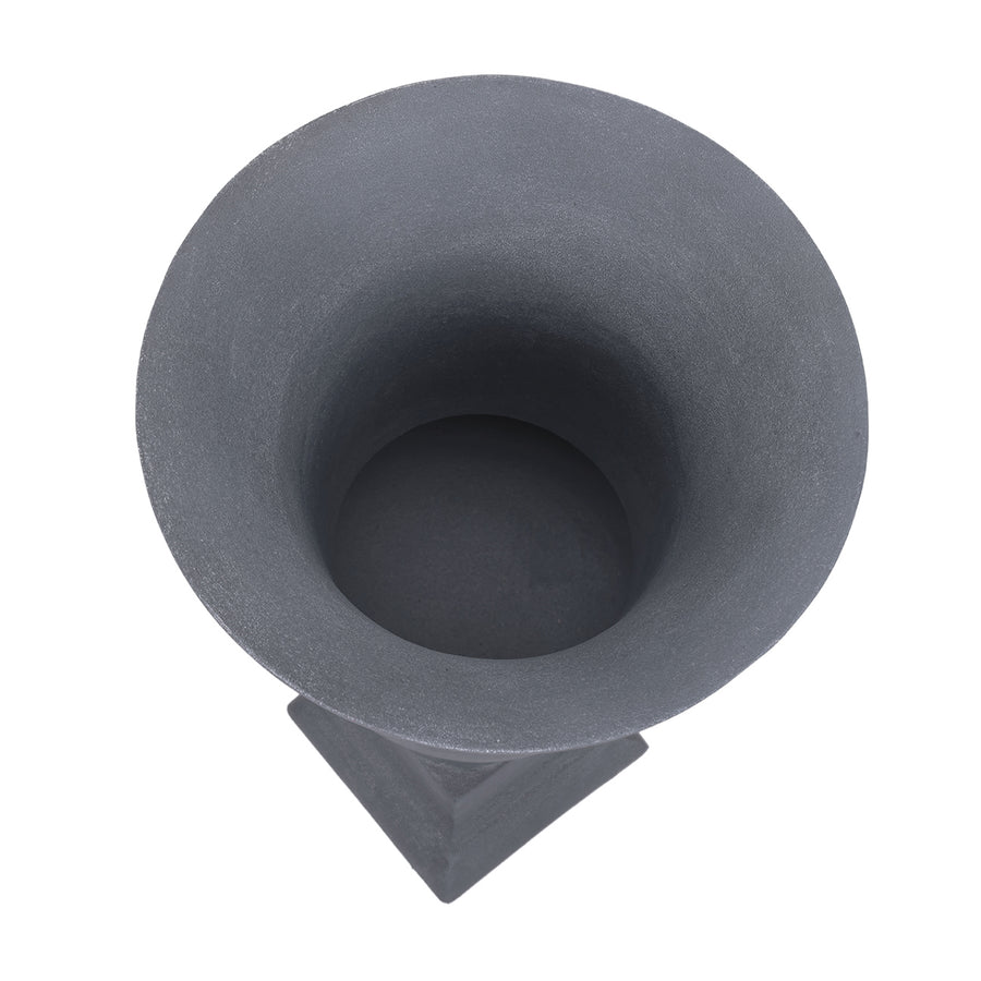 Van Dyk Tall Grey Stonewash Urn Large