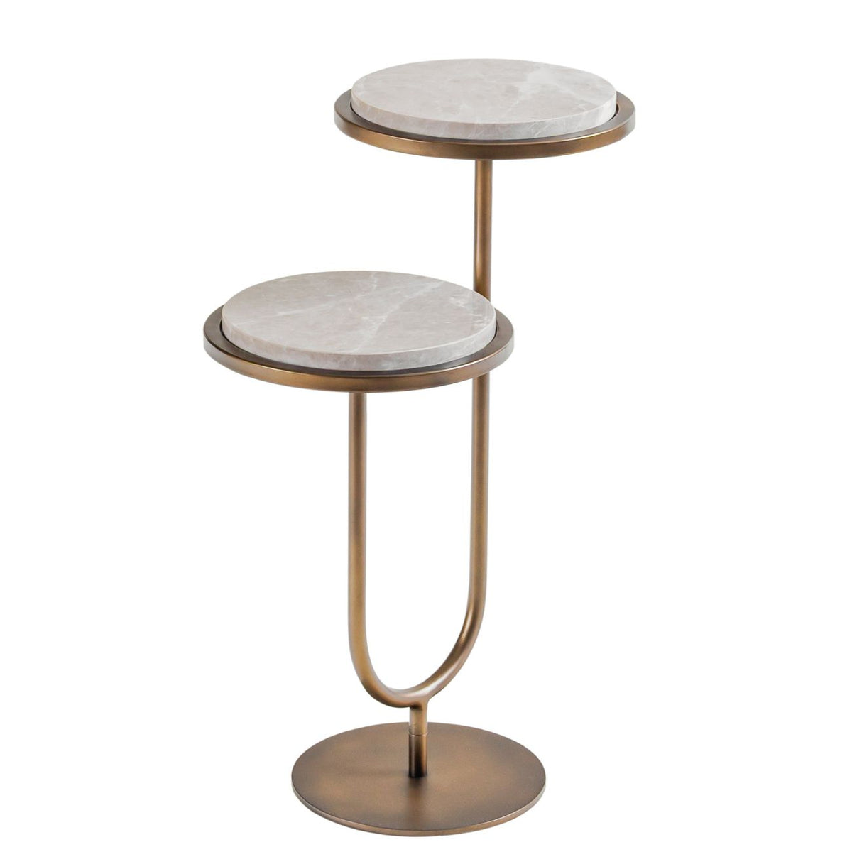 Marco Accent Table — Grey Emperador Marble — alternative angle