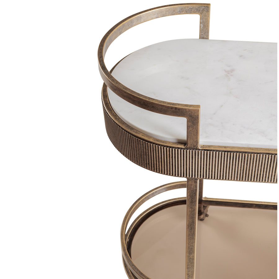 Belvedere Aged Gold Drinks Trolley