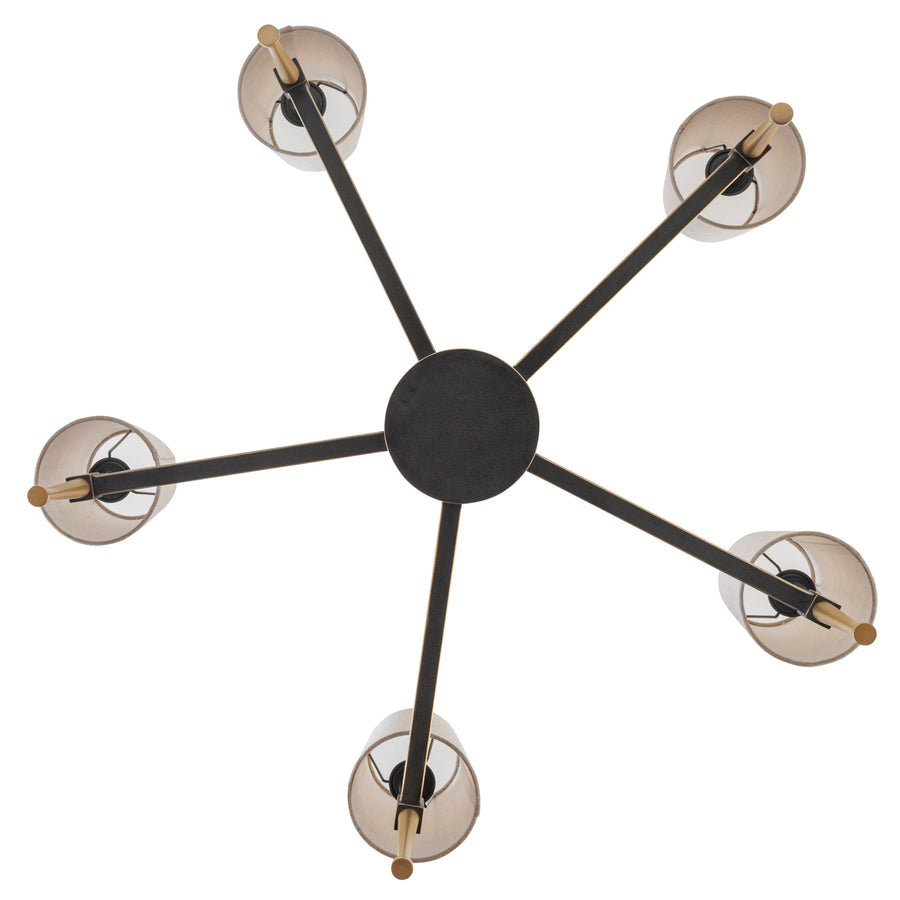 Stella 5 Light Pendant with Shades