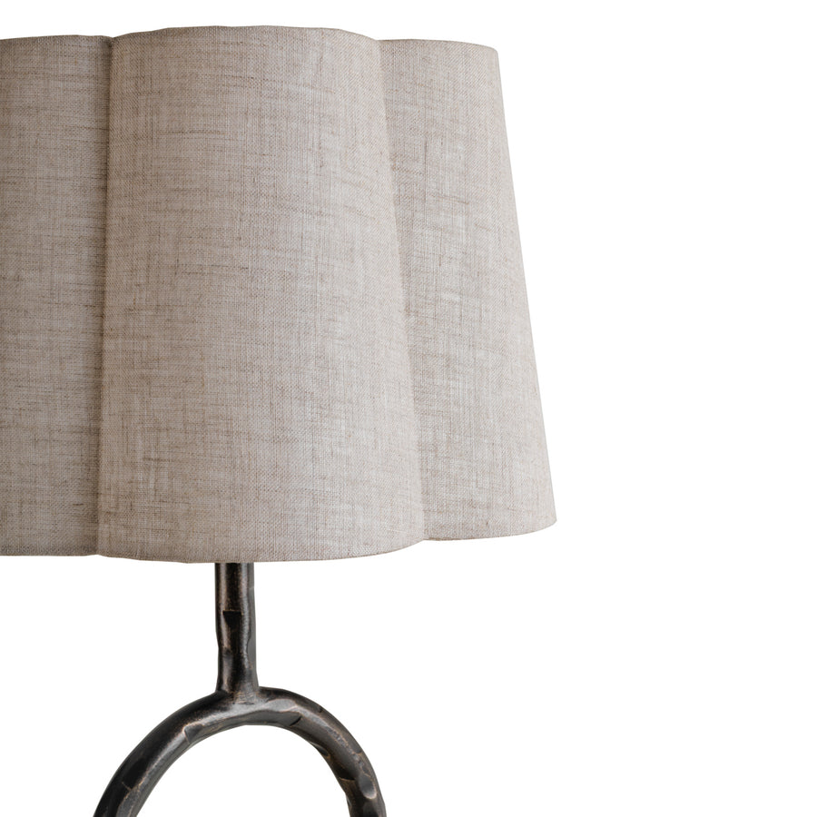 Rutland  Table Lamp with Plain Linen  Shade