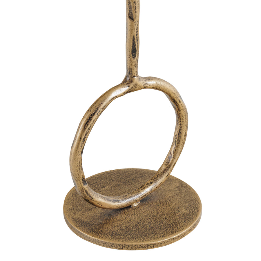 Ronde Antique Gold  Candle Holder Small