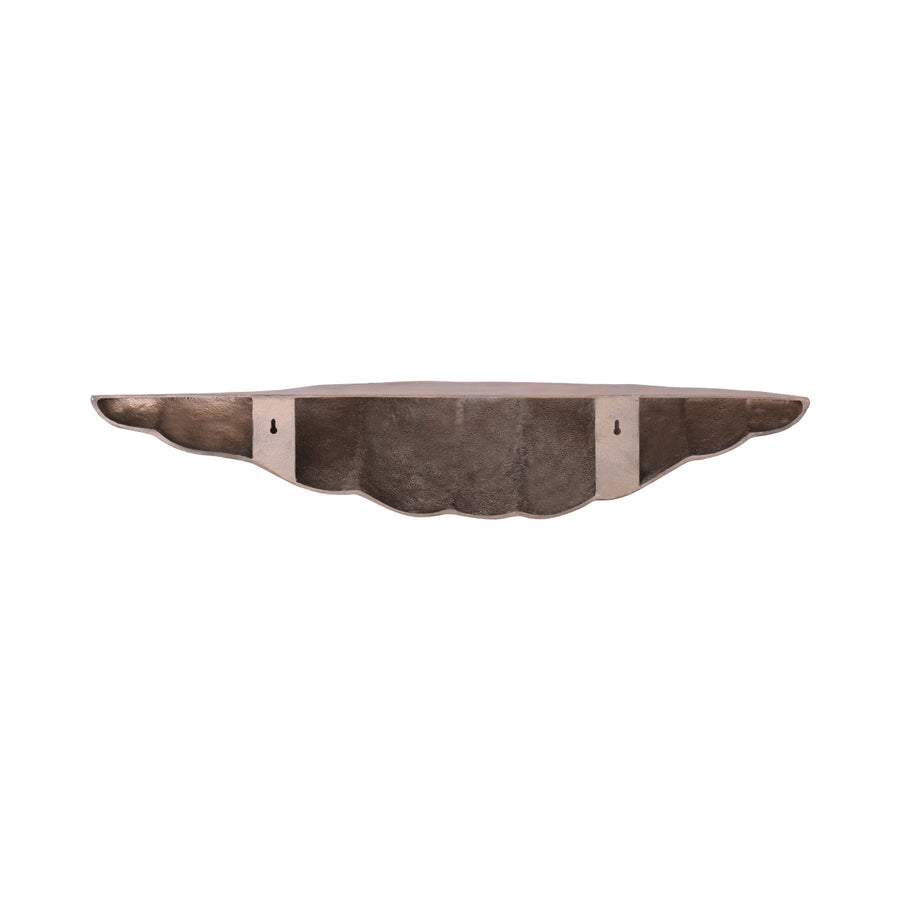 Telby Antique Brass Aluminium Floating Shelf 120cm