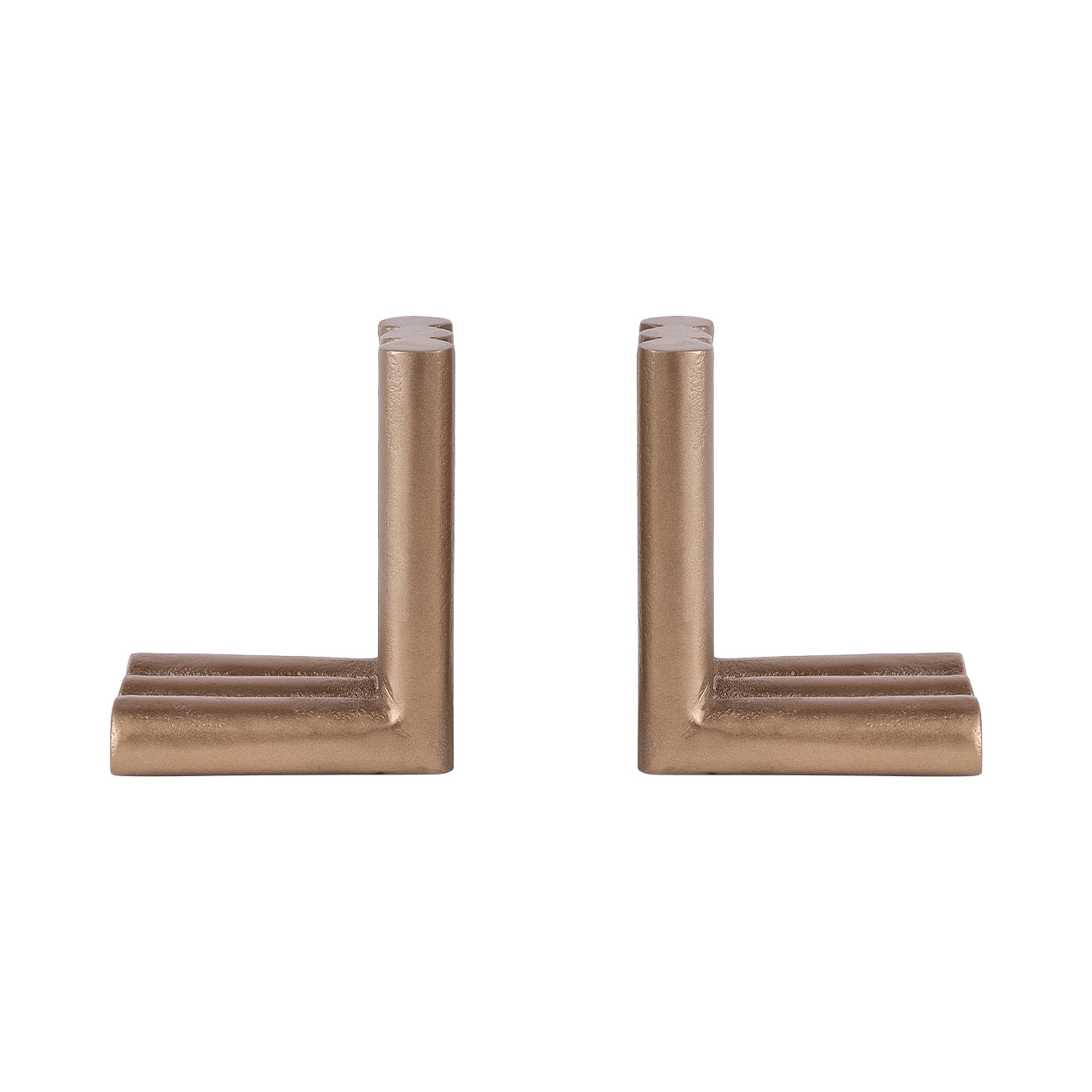 Ellie Brass Finish Aluminium  Set of 2 Bookends