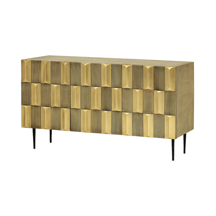 Verano Large Brass Sideboard
