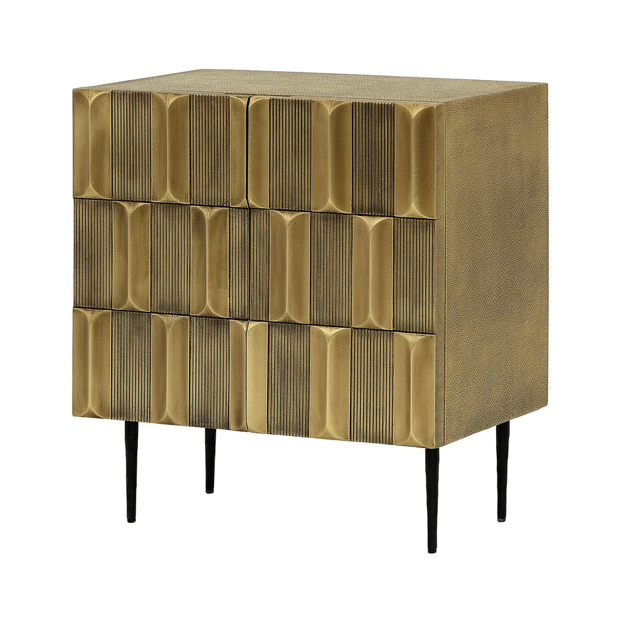 Verano Brass 2 Door Cabinet