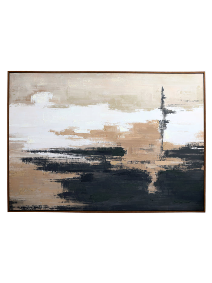 Sable Rise Hand Embellished Framed Canvas Wall Art 100x140cm