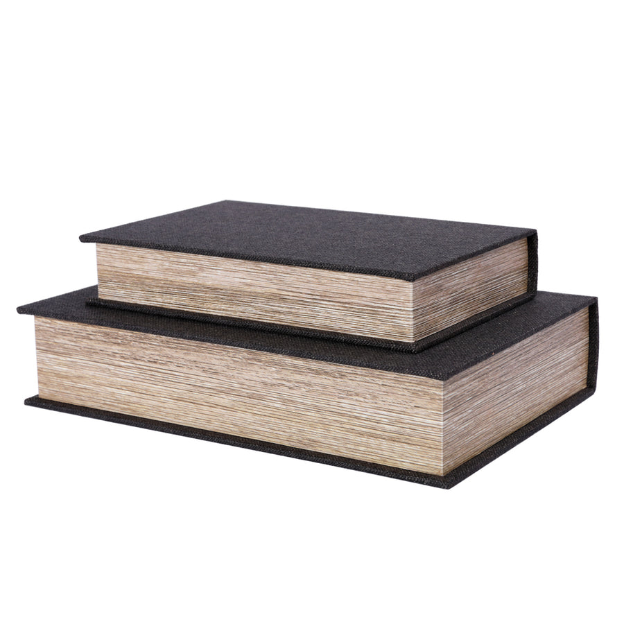 Dark Set of 2 Book Boxes