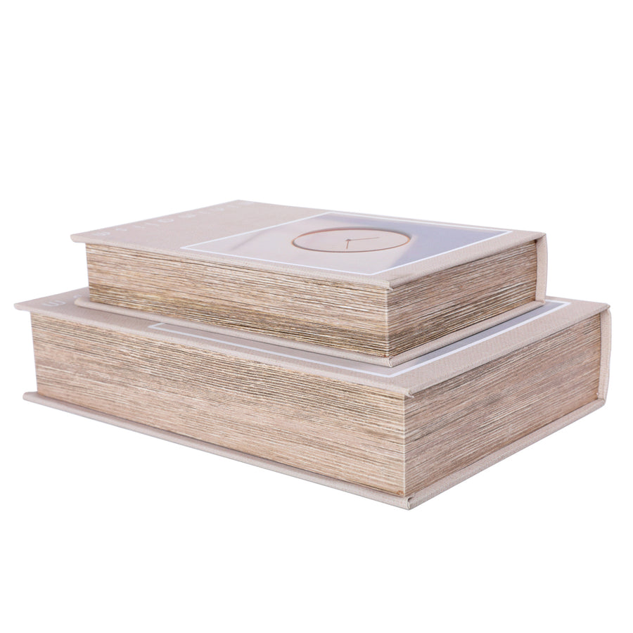 Minimalism Set of 2 Book Boxes