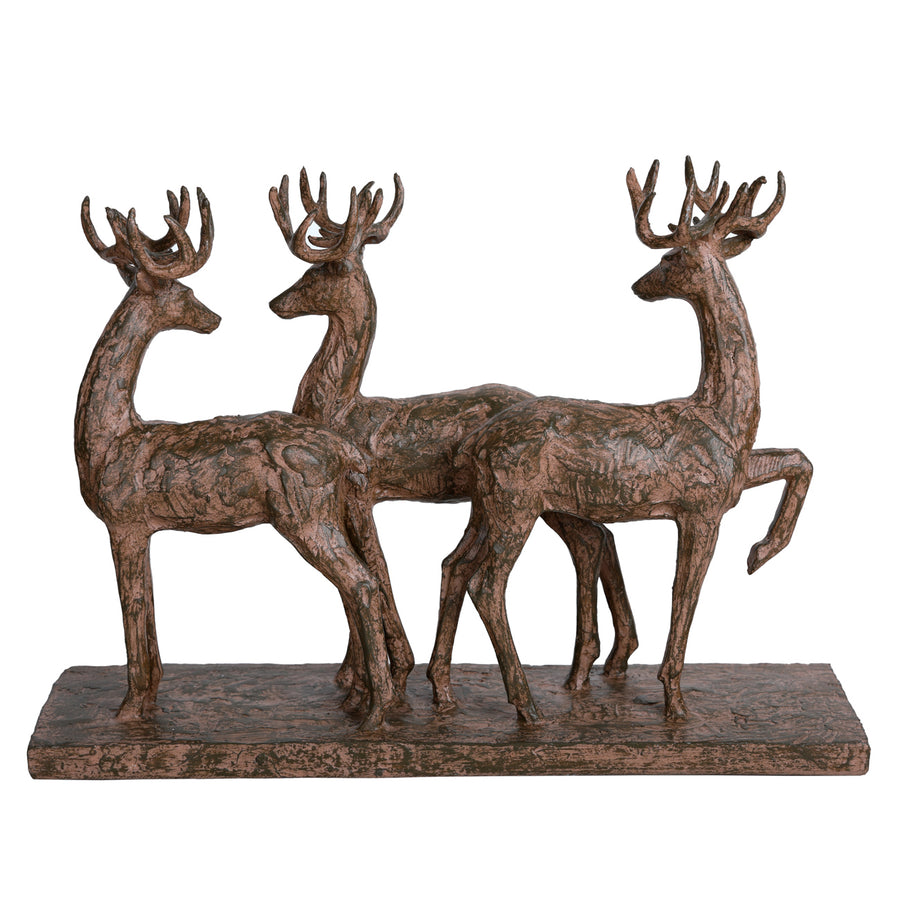 Rustic Woodland Trio of Stags