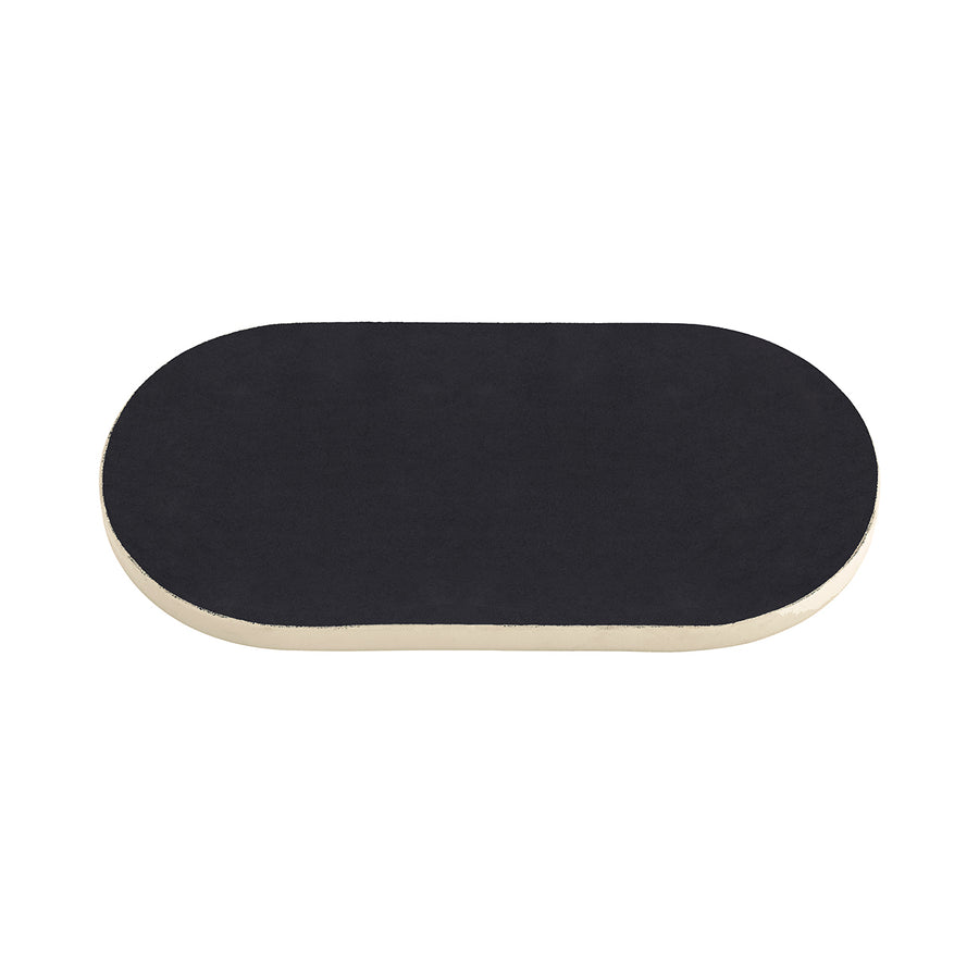 Ovolo Iron Enamel Beige Tray Large