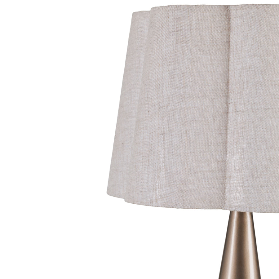 Southbourne Smoked Gold Table Lamp with Linen Shade 60cm