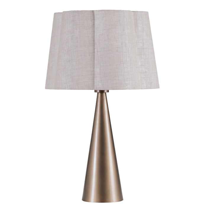 Southbourne Smoked Gold Table Lamp with Linen Shade 60cm