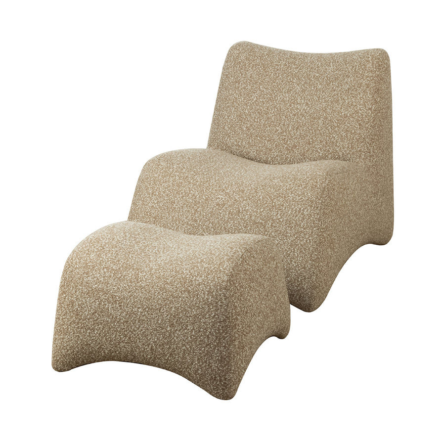 Bangkok Upholstered Occasional Chair and Stool