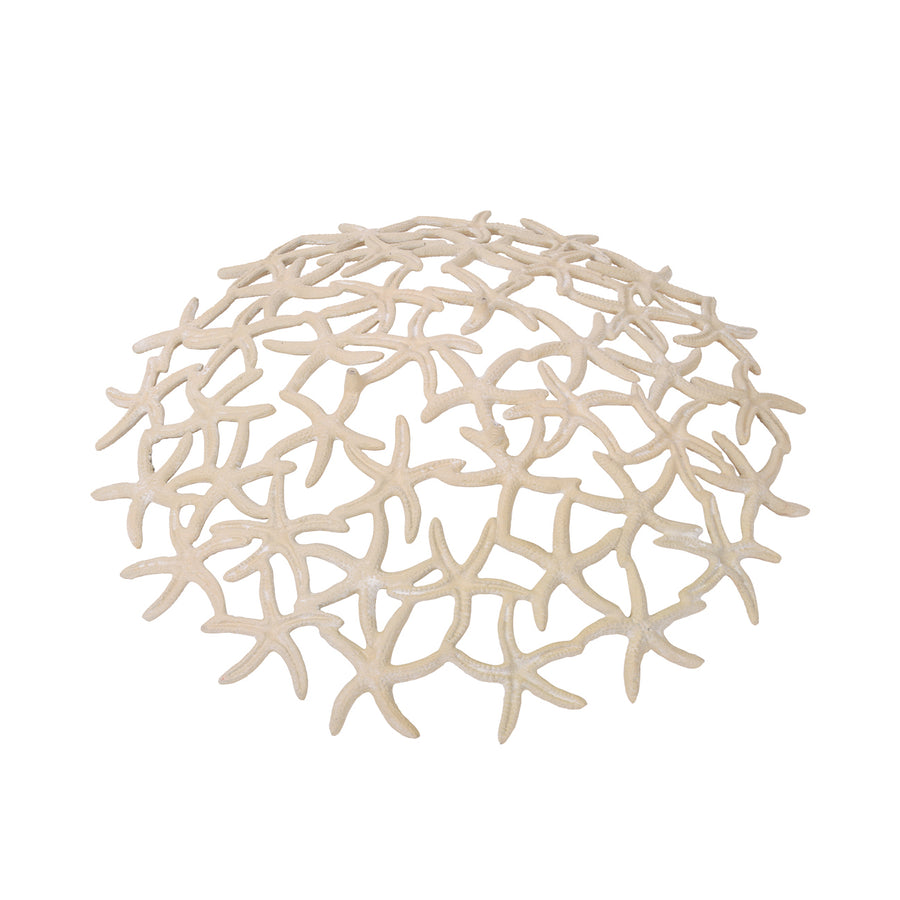 Seaside Starfish Beige Stonewash Shallow Bowl