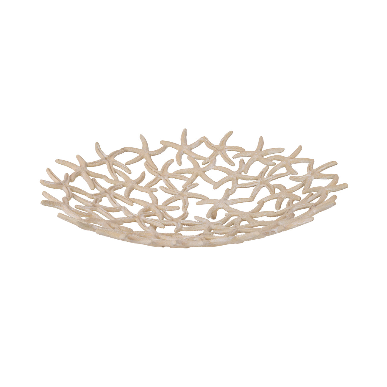 Seaside Starfish Beige Stonewash Shallow Bowl