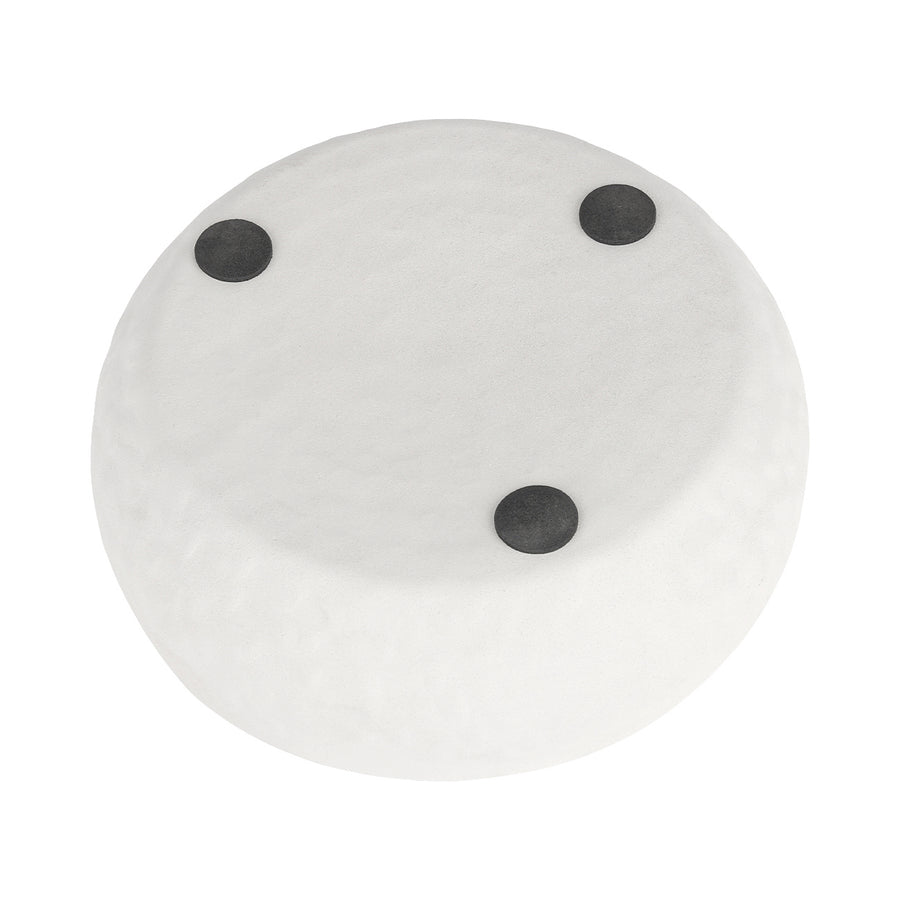 Samui  White Stonewash Tall Bowl Medium