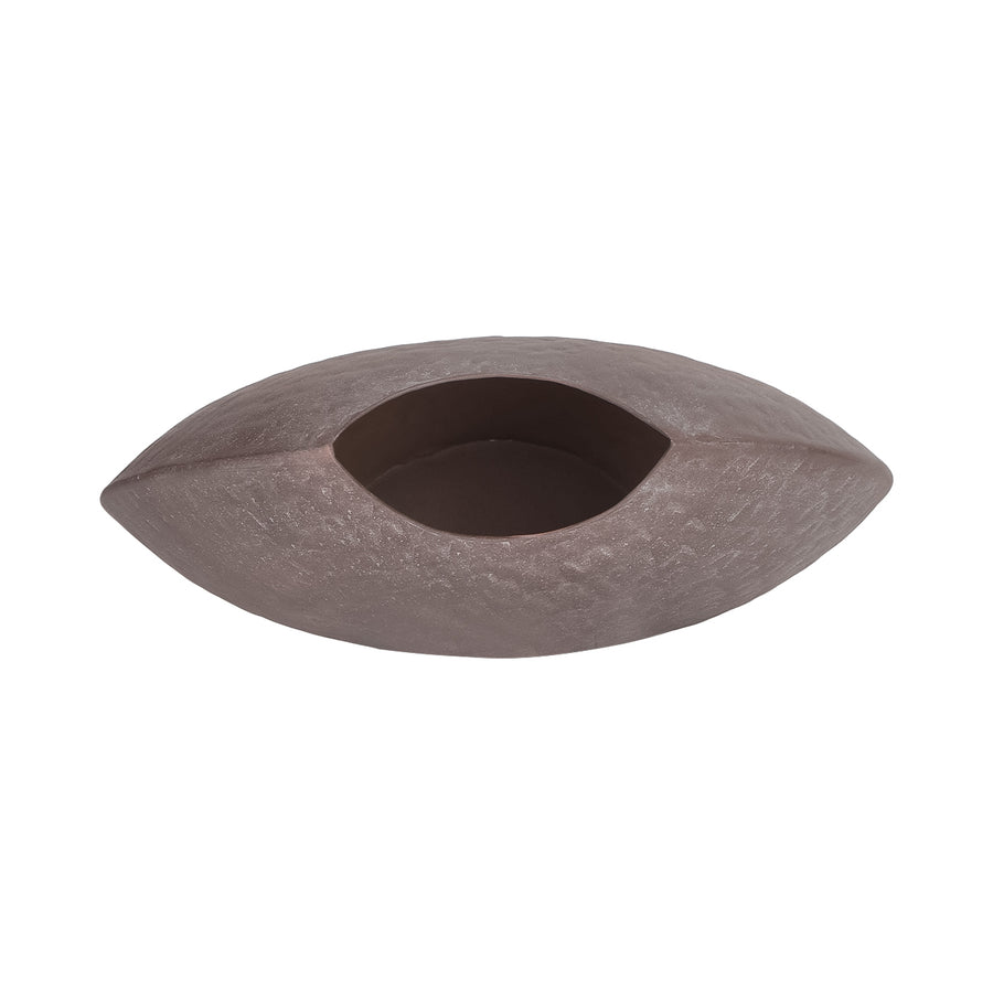 Samui Brown Stonewash Moon Vase
