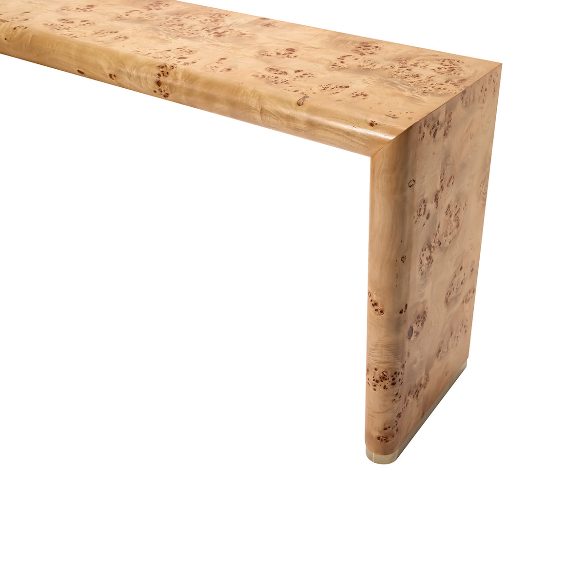 Karatara Burlwood Console Table — further detail