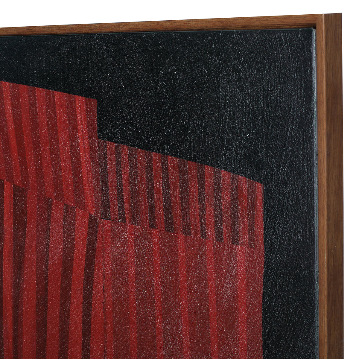 Strata Relief Textured Framed Canvas Wall Art 100x100cm — styled in a room setting
