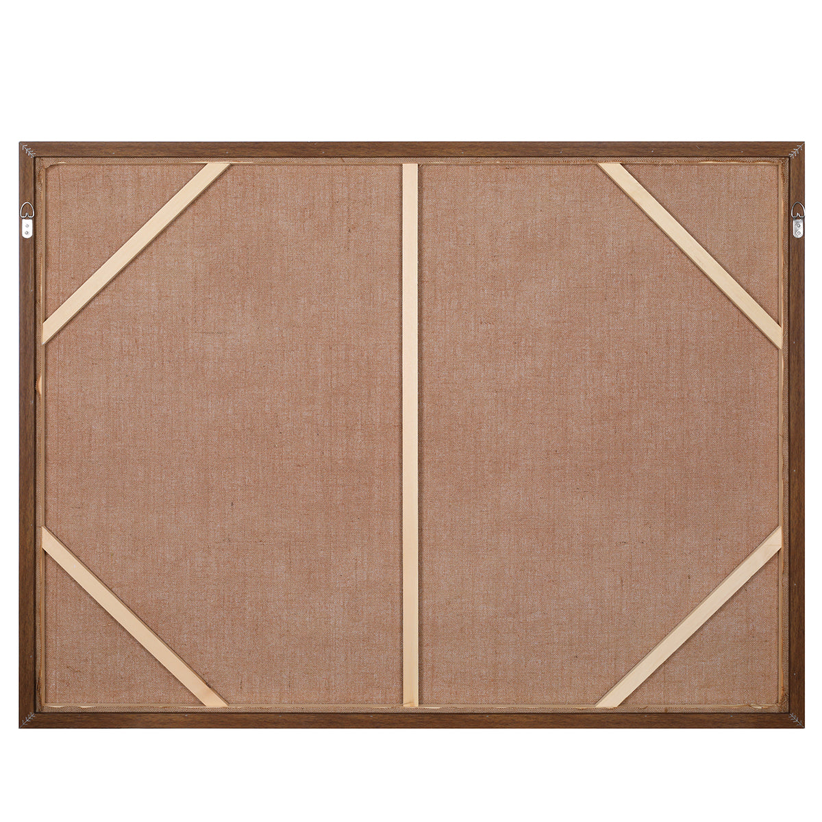 Stone Poise Heavy Textured Hessian Wall Art 120x90cm — detail view