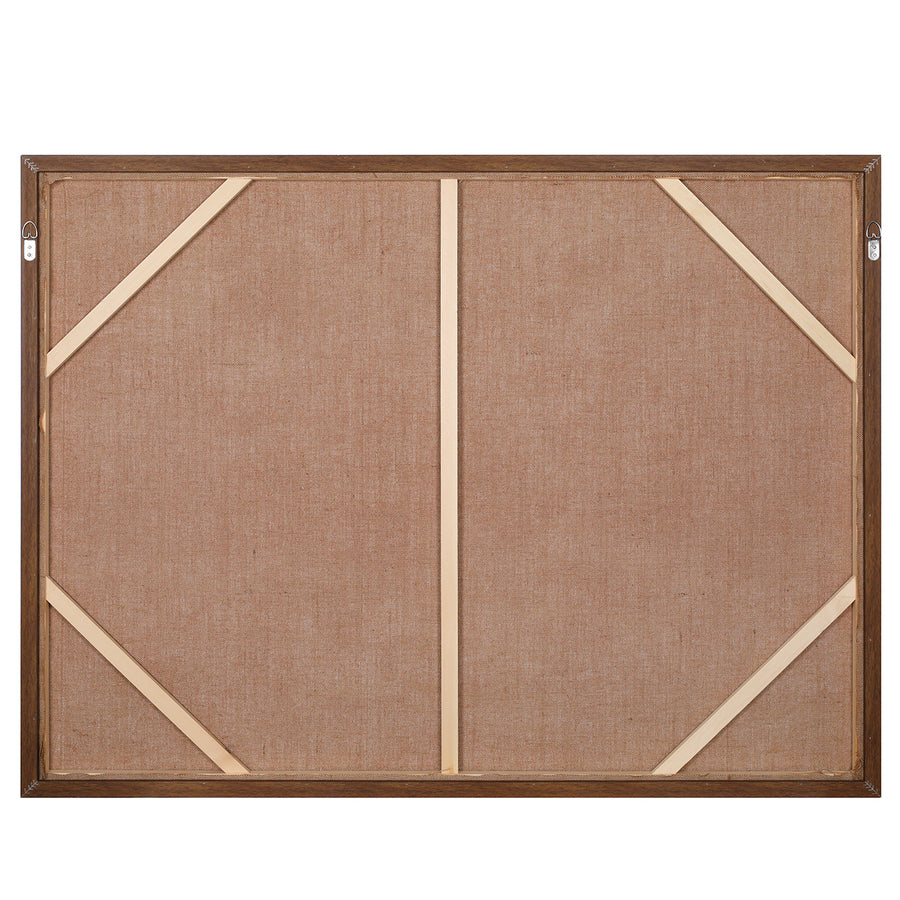 Stone Poise Heavy Textured Hessian Wall Art 120x90cm — detail view