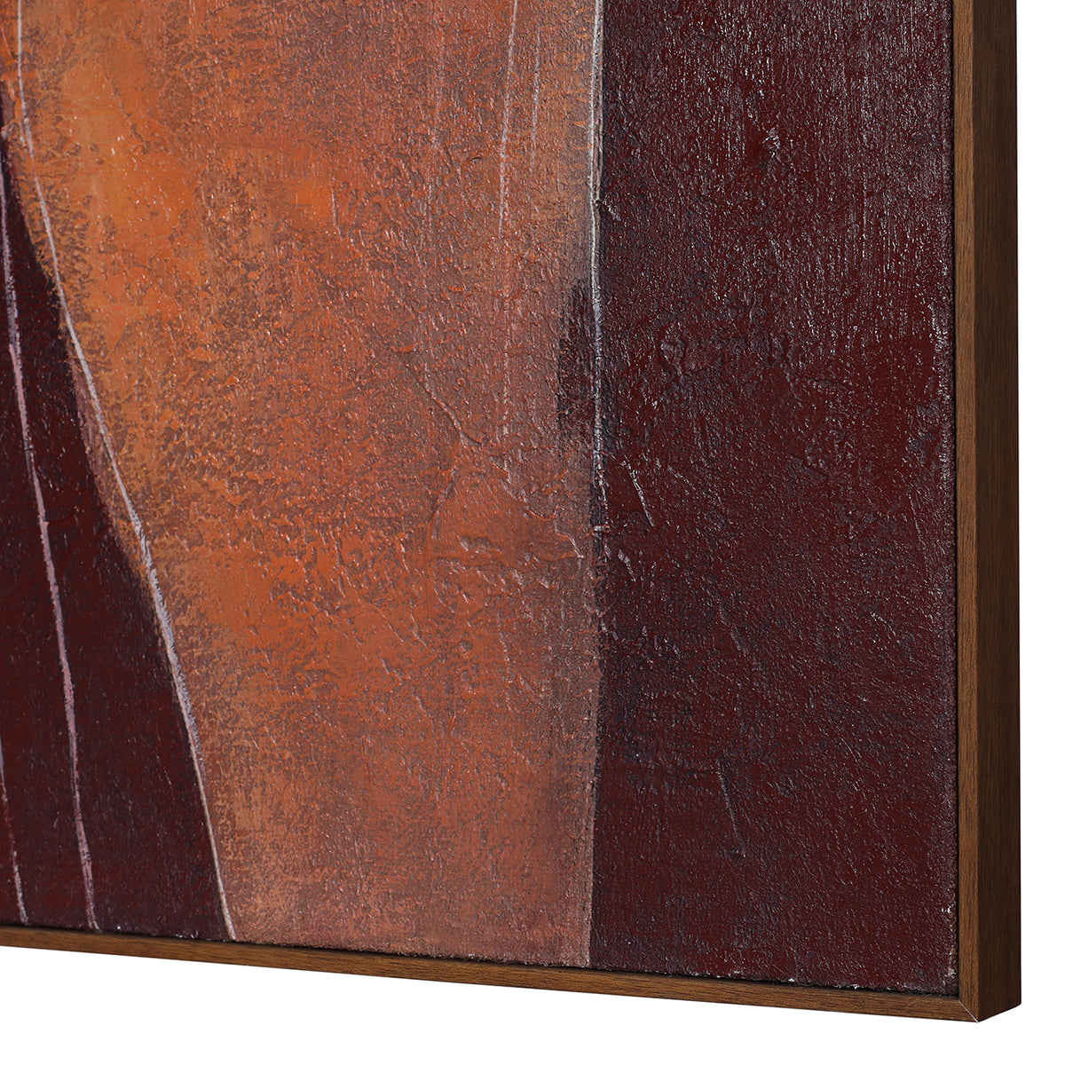 Stone Poise Heavy Textured Hessian Wall Art 120x90cm — further detail