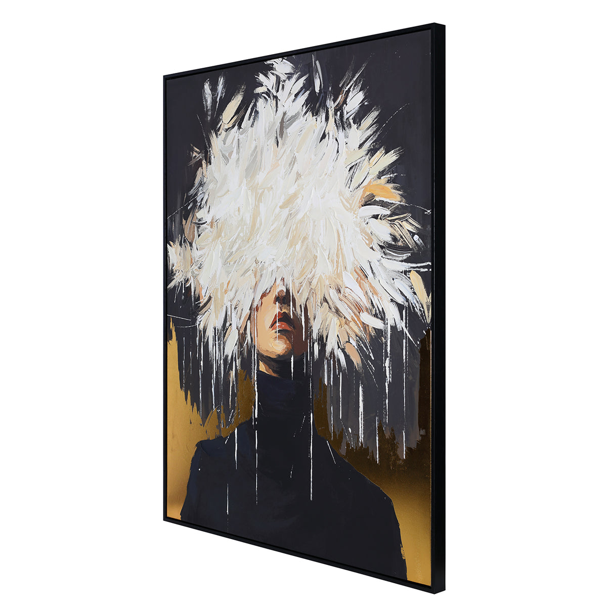 Hidden Muse Hand Embellished Framed Canvas Wall Art 90x120cm — alternative angle
