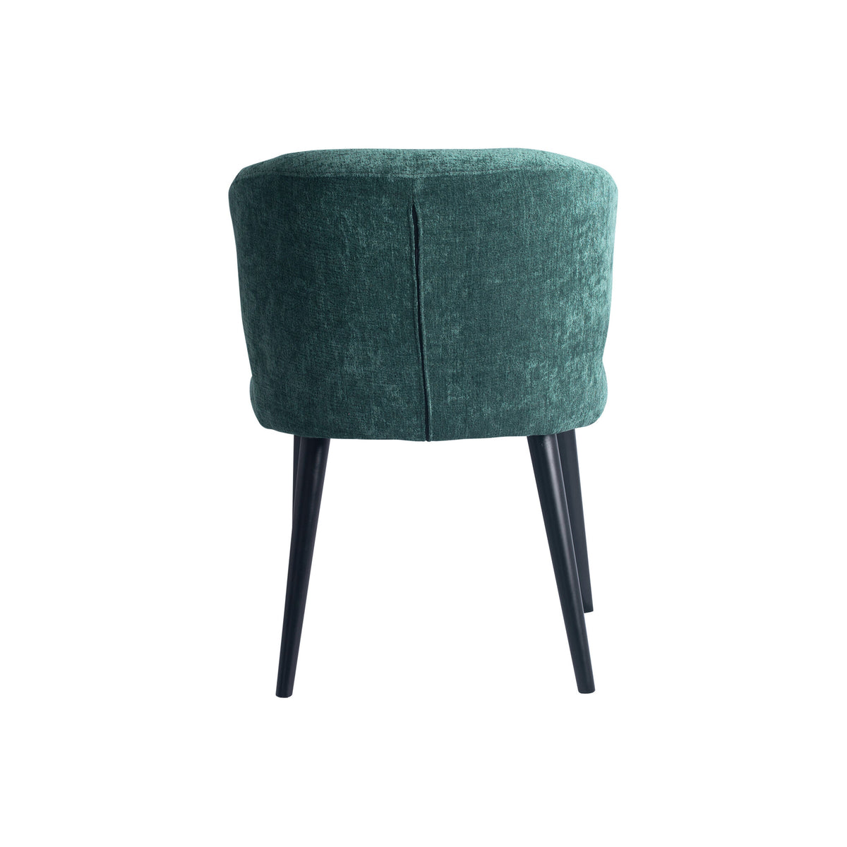Fiori petrol dining chair with black wood legs