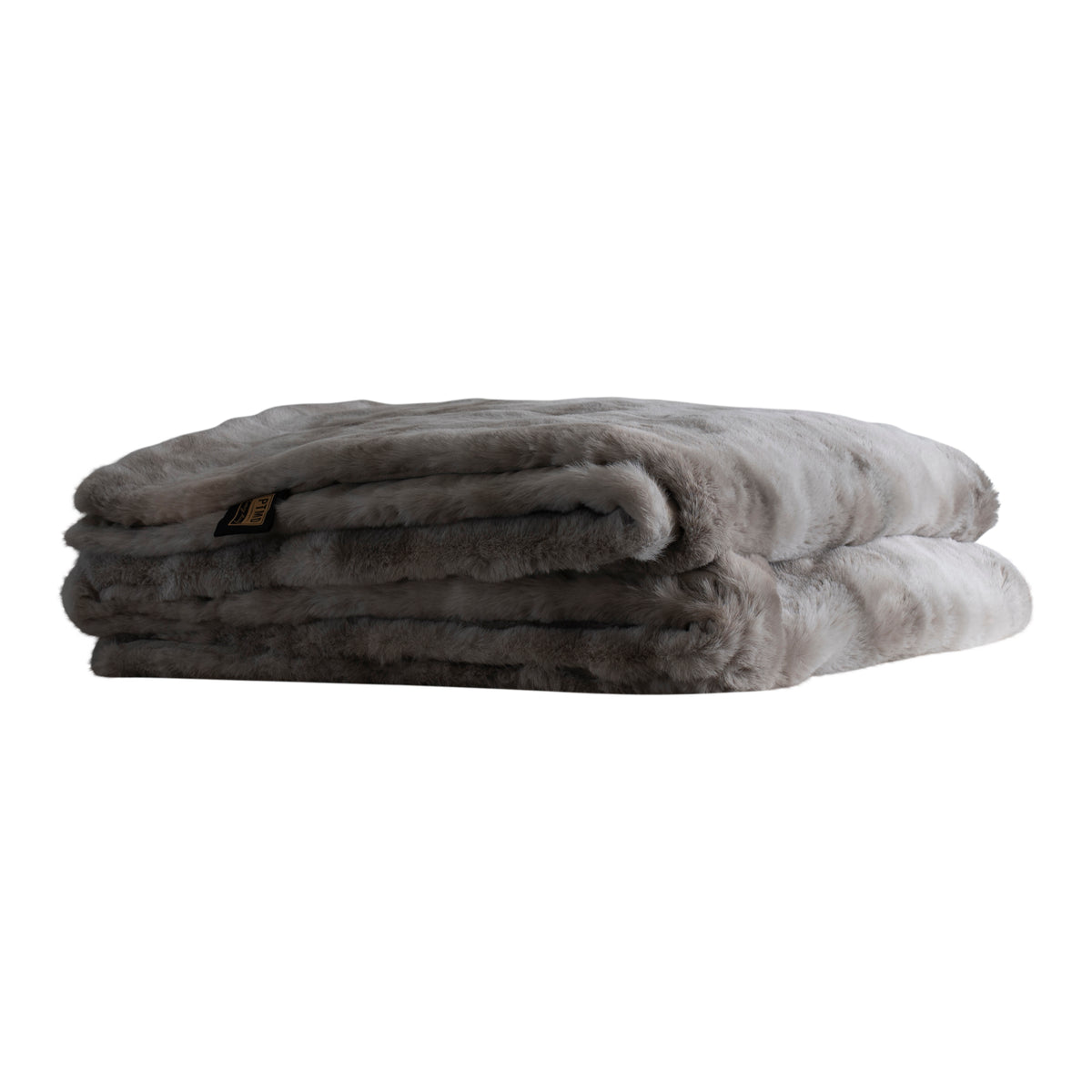 Linde grey faux fur bedspread in gift box