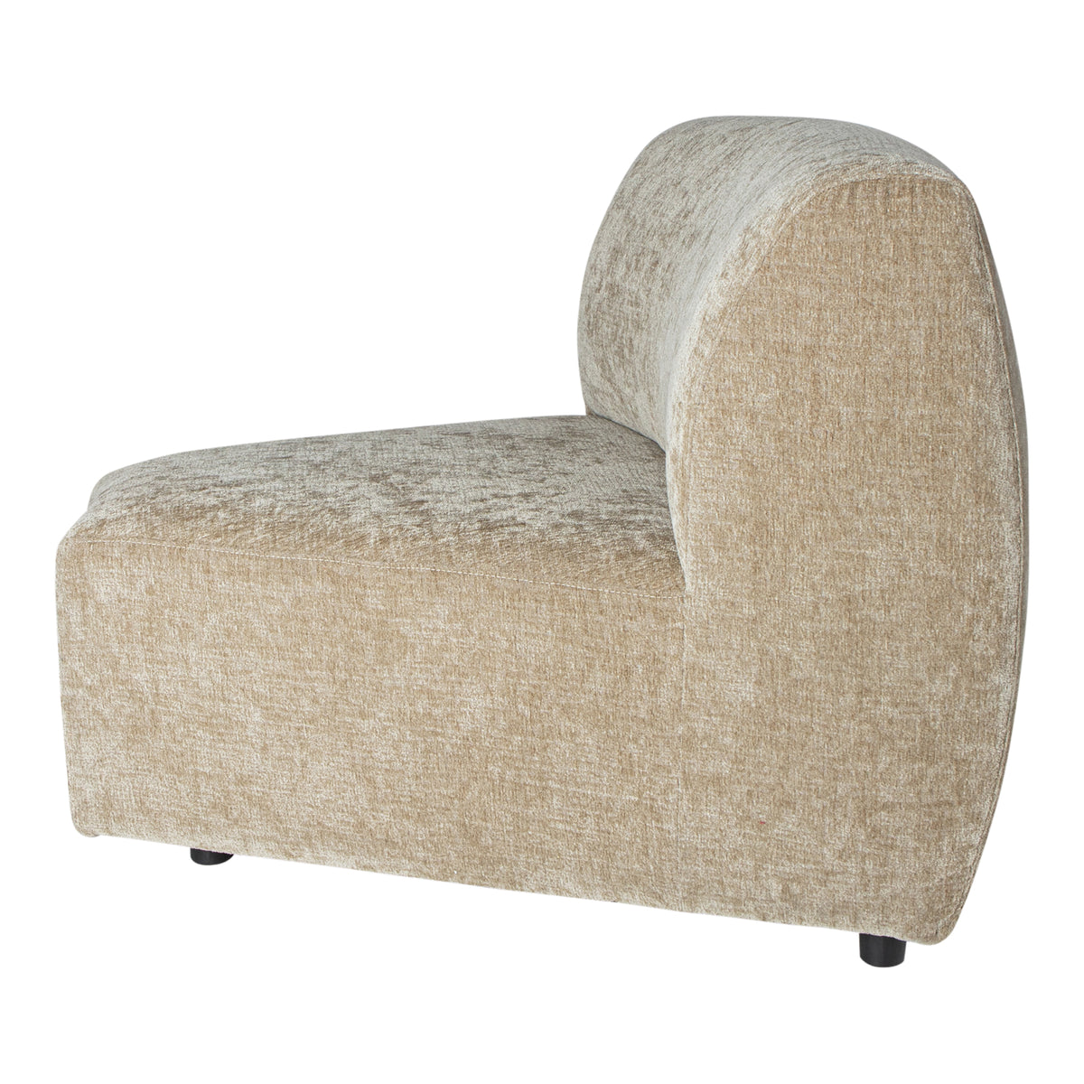 Lujo cream fabric modular sofa corner piece