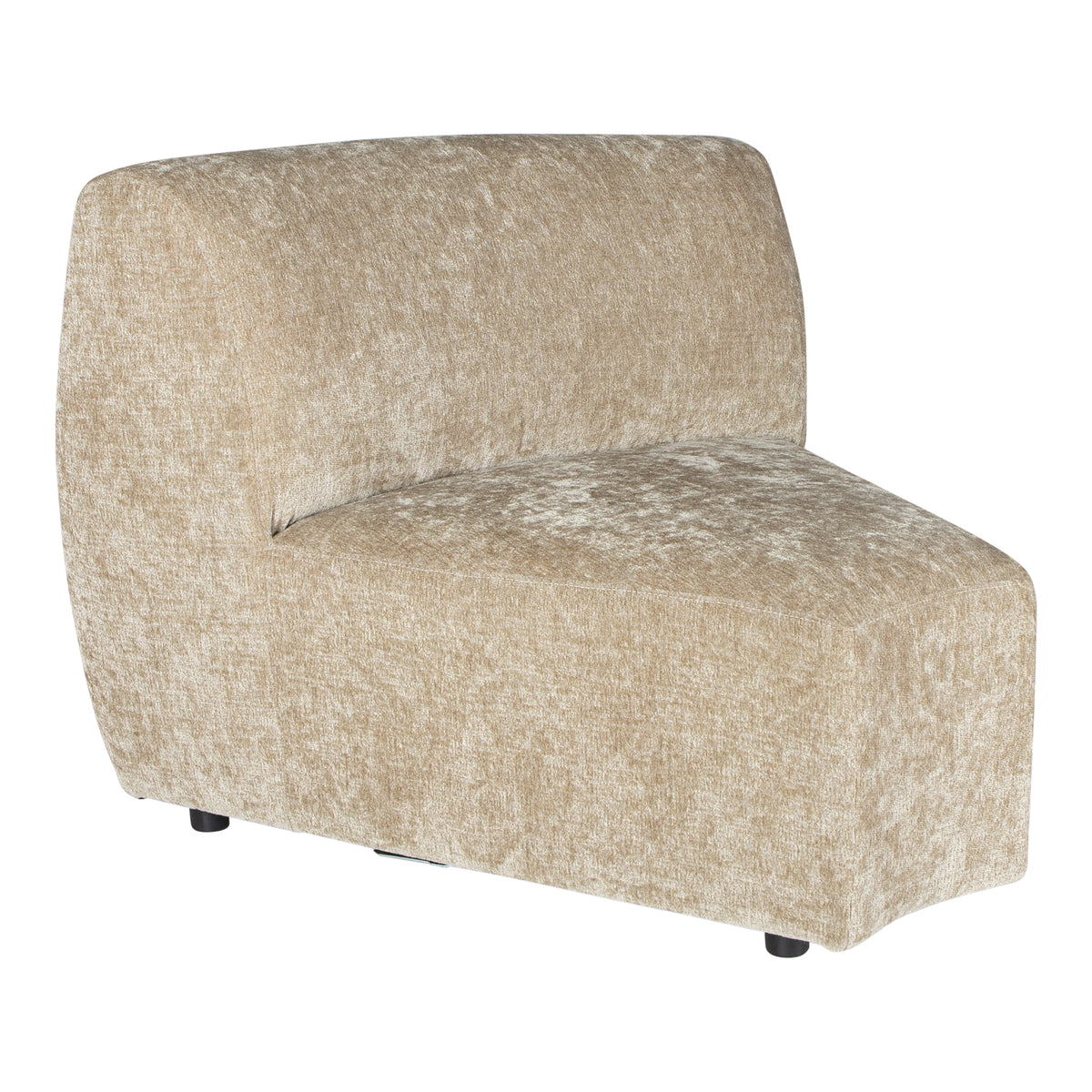 Lujo cream fabric modular sofa corner piece