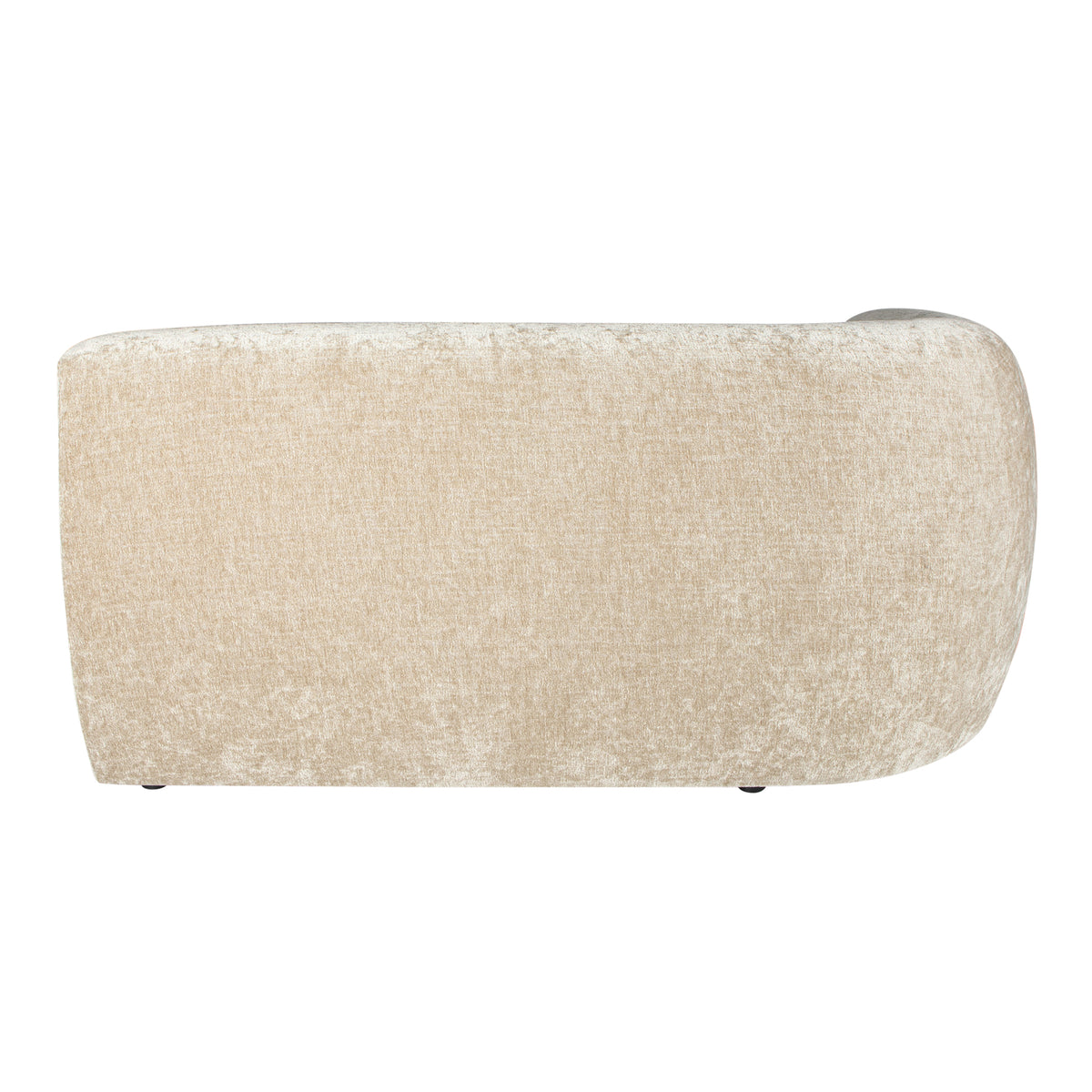 Lujo cream fabric modular two-seater sofa, left arm