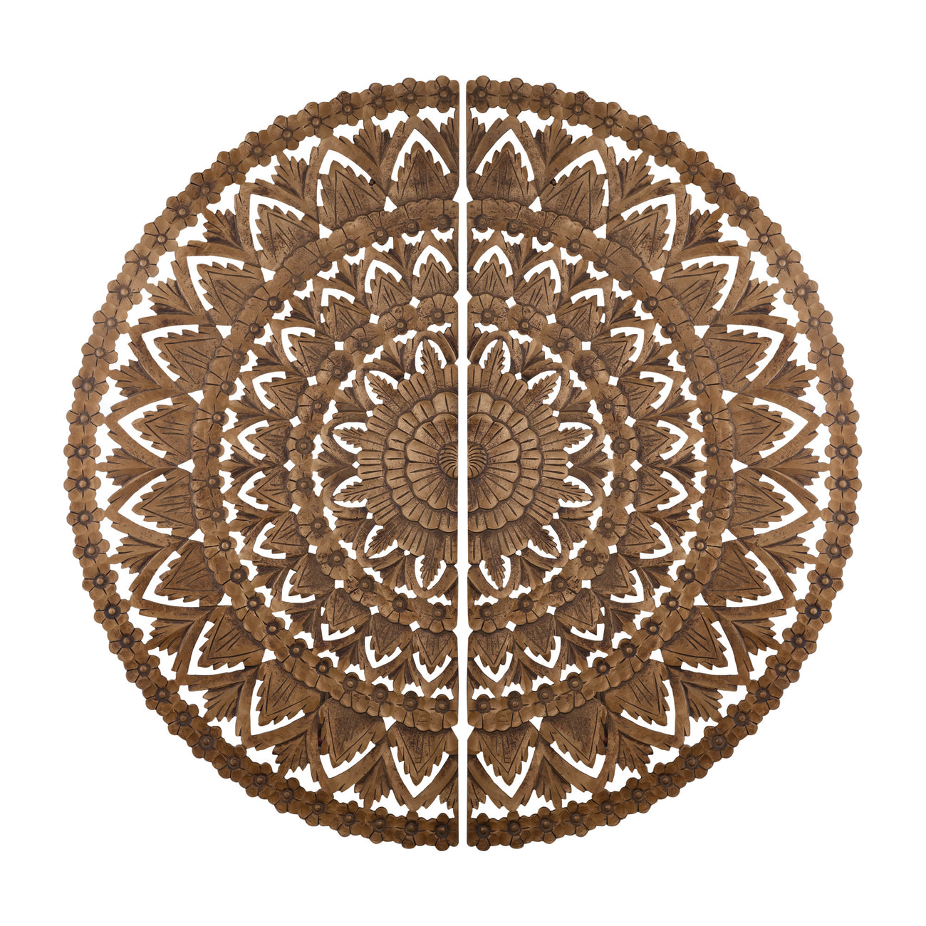 Willian Two-Half Round Wall Panel - Brown