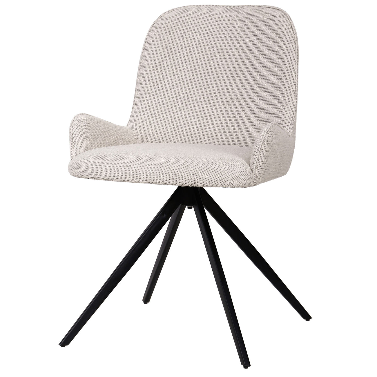 Leander cream upholstered dining chair