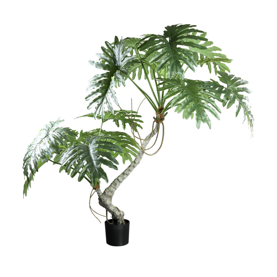 Faux spring rain tree in black pot