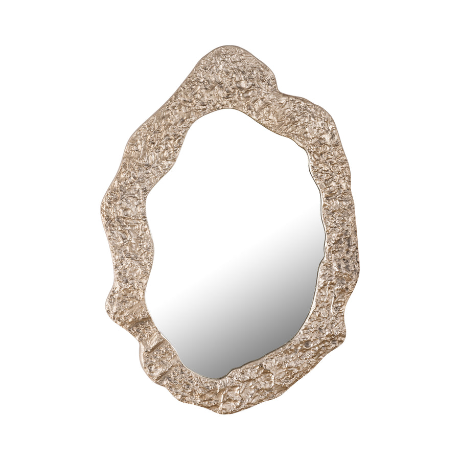 Morina Organic Oval Mirror - Champagne
