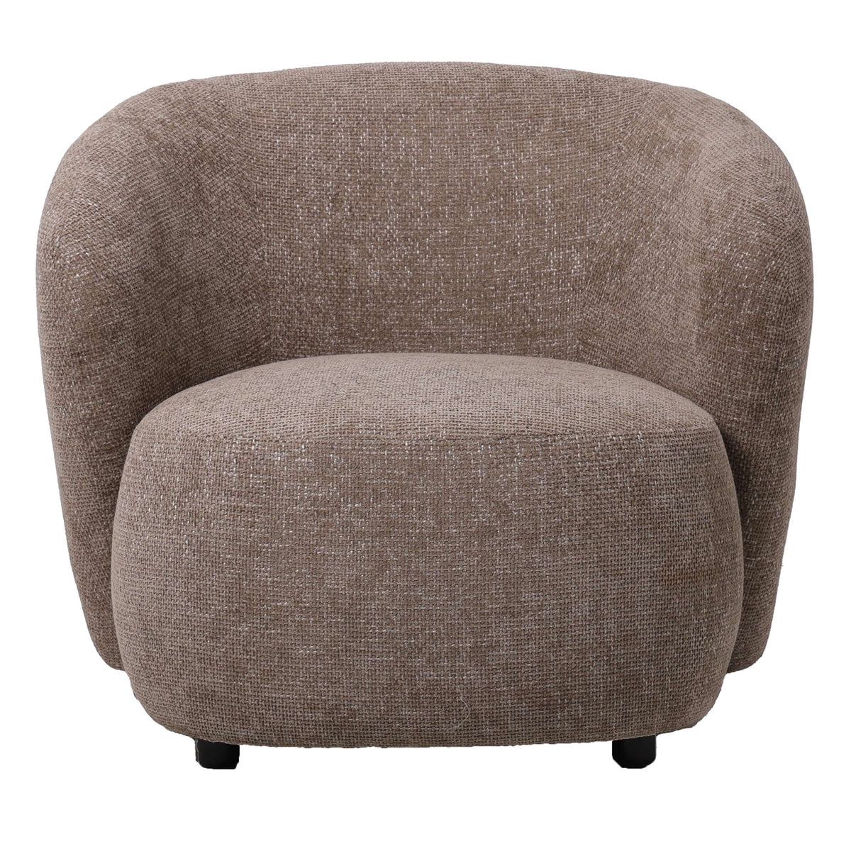 Aphrodite taupe fabric armchair