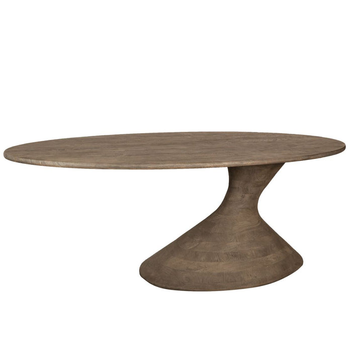 Nemo grey mango wood oval dining table 220cm