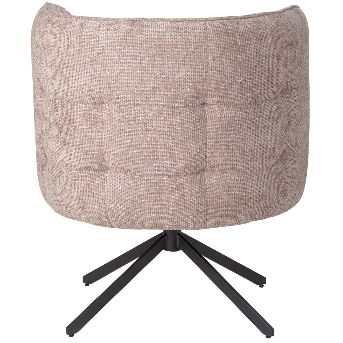 Odin flamingo pink dining chair with black metal frame