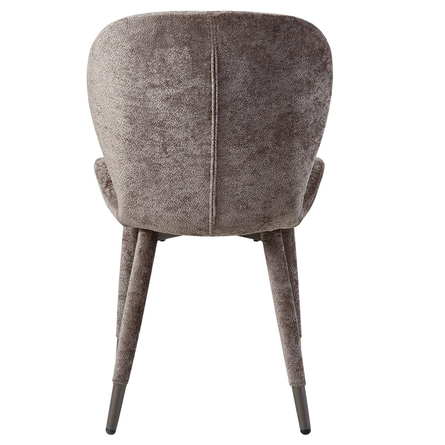 Thor mocca powder-coated iron dining chair